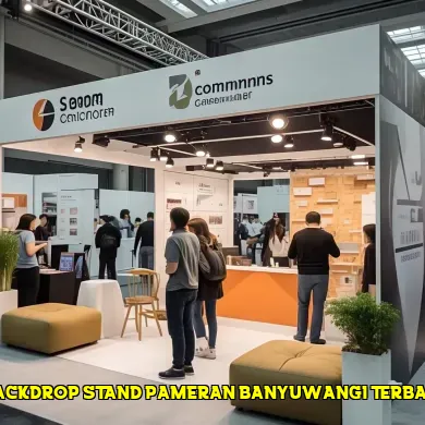 backdrop stand pameran banyuwangi terbaik